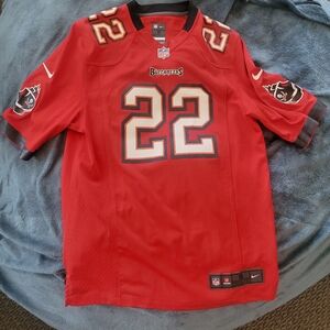 Nike Buccaneers #22 Martin Mens Small Red Football Jersey